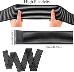 Compression Bandage Wraps for Leg, Elastic Calf Sleeve, Adjustable plus Size (2