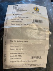 Dr Medical OA Reliever Pair 2 Right KB-138R Left KB-138L Black Knee Brace DRMS