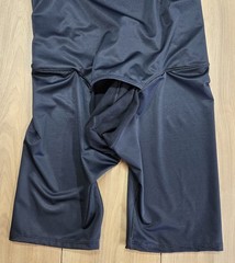 Underworks Compression Body Suit W/Rear Zipper Mens Sz Large, Black