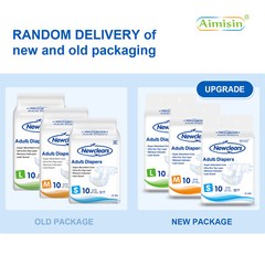 Newclears Adult Diapers with Tabs for Men Women Incontinent Diapers 20/40/60/80