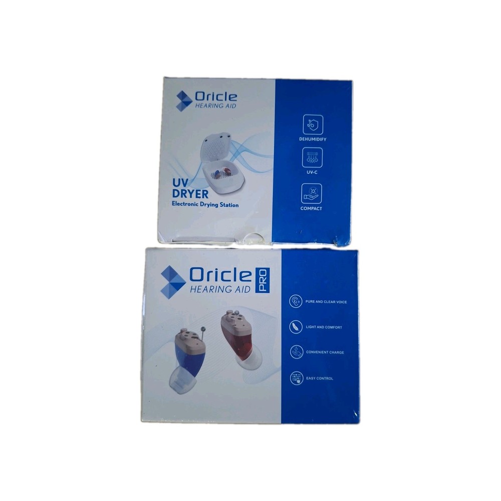 Oricle PRO Hearing Aids For Mild to Moderate Hearing Loss + Bonus UV DRYER