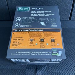 Depend Fresh Protection Shields for Men Light Absorbency 58 Shields New In Box