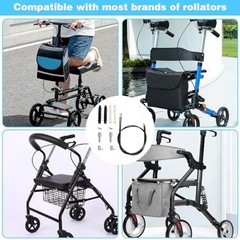 14Pcs Brake Cable Drive Rollator Replacement Parts, Brake Cable Parts for Walker