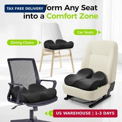 AUVON Gel Seat Cushion for Office Chairs, Ergonomic Memory Foam Chair Cushions f