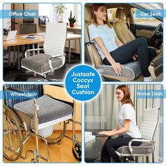 4 Inch Thick XL Memory Foam Seat Cushion – Extra Large Office Chair Cushion f…