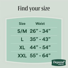 Depend Fresh Protection Incontinence Underwear for Men, Adult Diapers, S/M, 80Ct