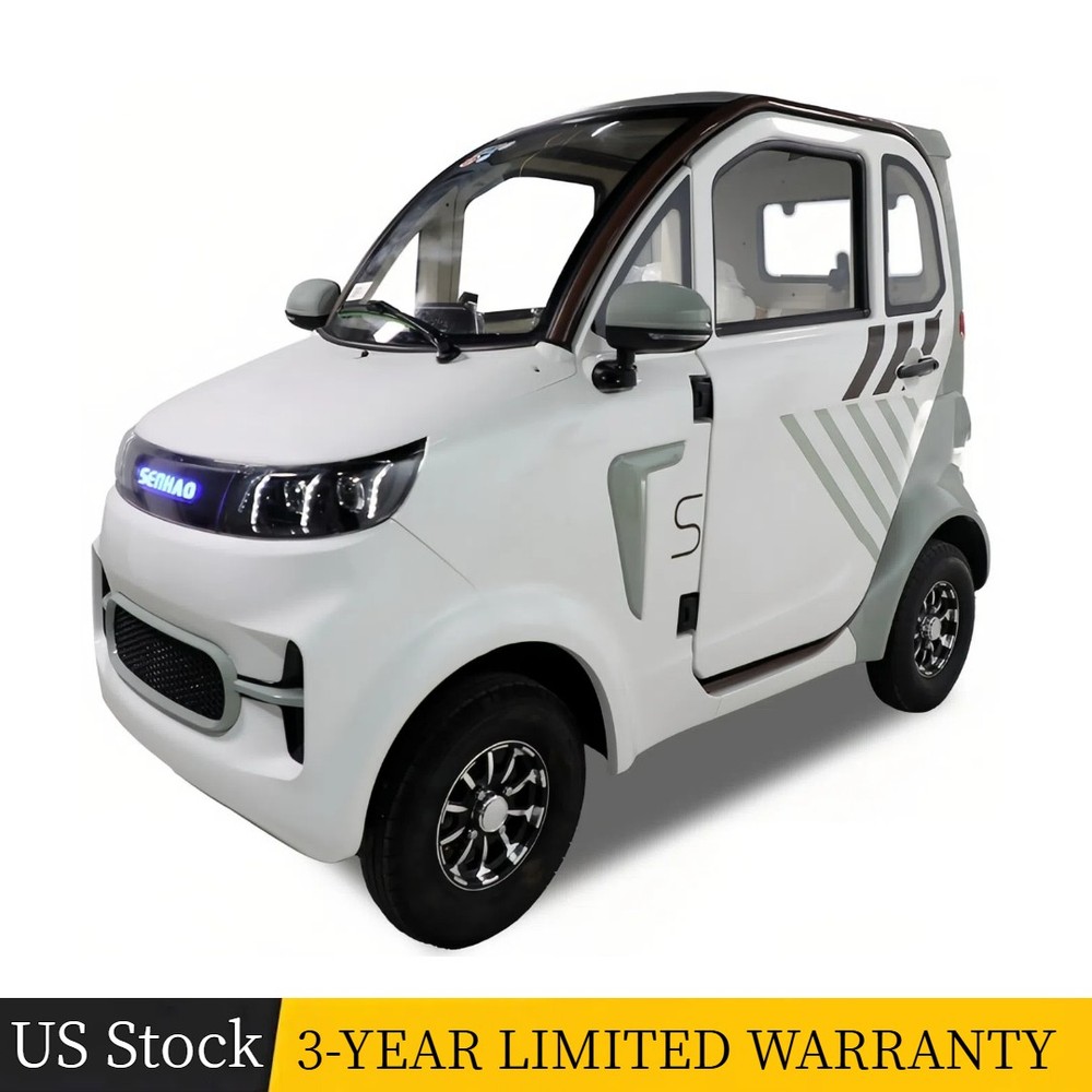 1500W 4 Wheel Fully Enclosed Mobility Scooter Car 3-Speed 40 mile 660lb Capatity