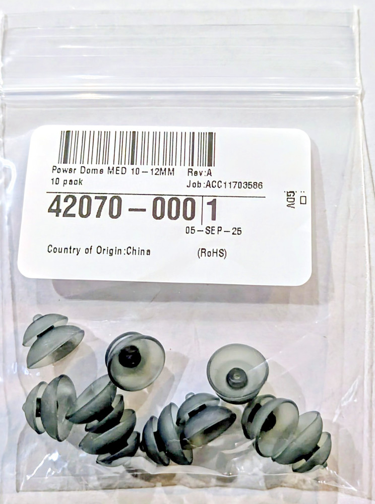 NEW Genuine Starkey Power Domes Medium 10-12mm OEM 42070-000 20 Count