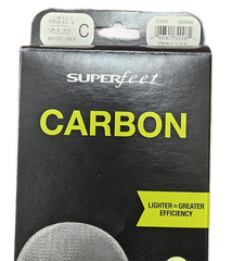 Superfeet Carbon Low Arch Support Shoe Inserts Green 5.5-7 Men / 6.5-8 Women