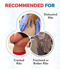 Rib Brace for Women, Breathable Elastic Compression Wrap & Chest Support, Rib…