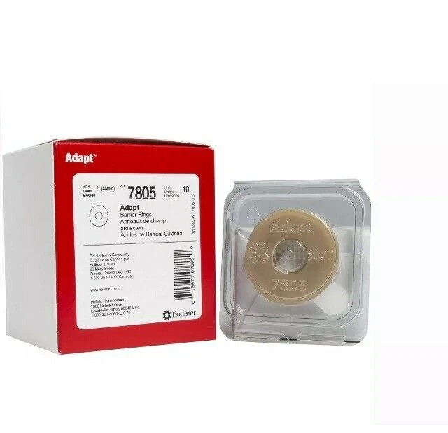 Hollister Adapt Barrier Rings 48mm 2 In OD Box of 10 Ostomy Skin Barrier New