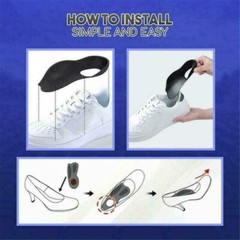 1 Pair Flat Foot Orthopedic Insoles New O-leg to Correct Collapse Support Flat