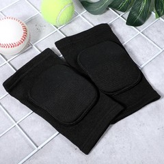 Black Tandem Volleyball Elbow Pads Soft Padded Arm Brace Support for Sports