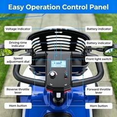 Pro 4 Wheel Mobility Scooter Power Wheel Chairs Electric Device Travel Blue