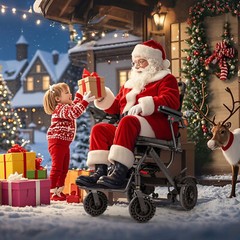 Lightweight 38lbs Foldable Electric Wheelchair Intelligent 300Lb All Terrain FDA
