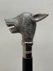 Fox Designer Brass Head Handle For Wooden Walking Stick (only Handle ) Handmade