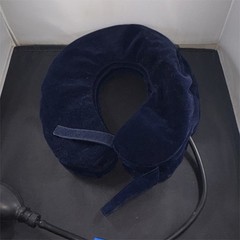Adjustable Inflatable Cervical Neck Traction Device Navy Blue Orthopedic Support