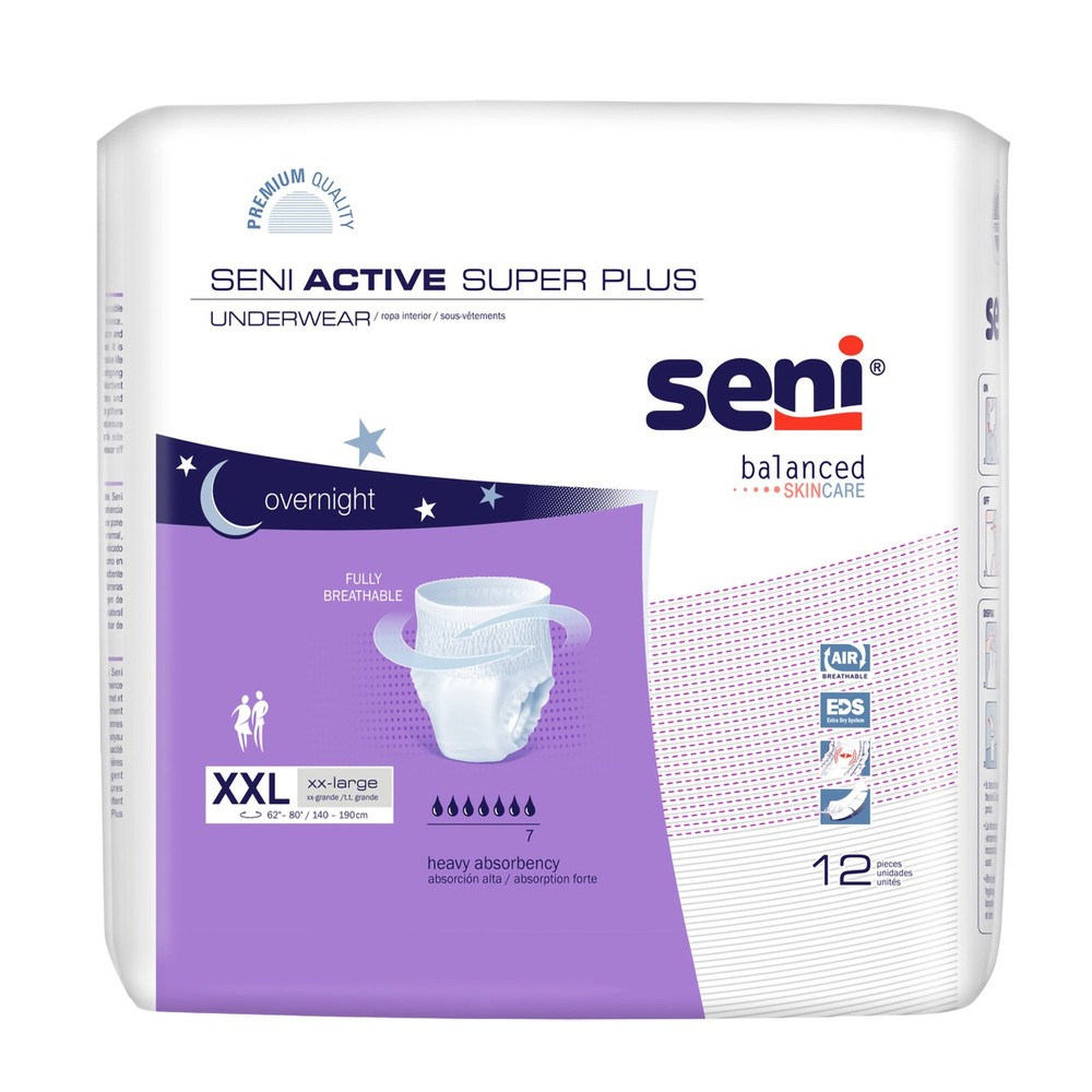 Seni Disposable Underwear 2X-Large 48 Ct