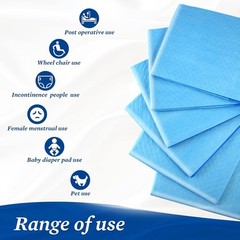 Chucks Pads Disposable 23″x36″ 50 Count , Leakproof Adults Incontinence Bed P…