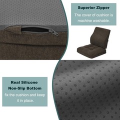 Memory Foam Small Recliner Cushions with Lumbar Support Pillow Set, 18x16x4 I…