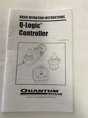 Quantum Q-LOGIC Joystick CONTROLLER INSTRUCTION MANUAL BOOKLET Power Chair