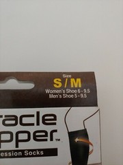 1 Pair Miracle Copper Anti-Fatigue Compression Socks Small – Medium