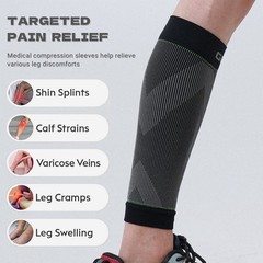 Calf Compression Sleeve Ankle Brace Leg Support Socks Foot Fasciitis Pain Relief