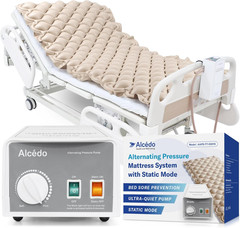 Alcedo Alternating Air Pressure Mattress Pad with Static Mode for Bed Sore and U
