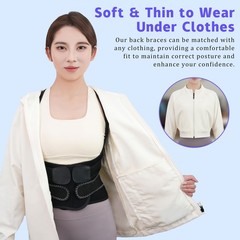 SFSSCDF Back Brace Posture Corrector for Women and Men Vertical M