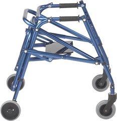 Nimbo 2G Lightweight Posterior Walker with Seat, Knight Blue, Small