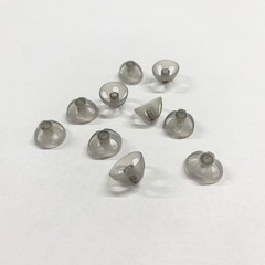 10Pcs Hearing Aids Dome Soft Open Domes Black Layer Replacements Eartip 5/8/10mm