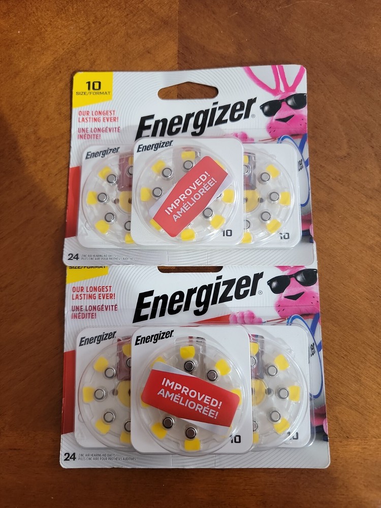 NEW Energizer EZ Turn & Lock Hearing Aid Batteries (Exp 04/2025) (2-24 Packs)