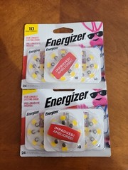 NEW Energizer EZ Turn & Lock Hearing Aid Batteries (Exp 04/2025) (2-24 Packs)