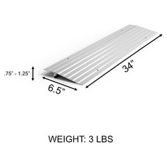 Threshold Ramp 1″/2″/3″/4″/5″ Aluminum Door Ramp Capacity 700 lbs Wheelchair
