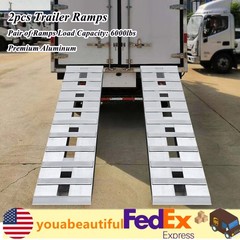 Truck Car Auto Trailer Ramps Universal Hook Aluminum Loading Ramps 2.72t/6000lbs