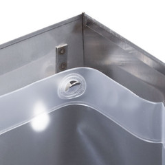 Stainless Steel 6.4 Gallon Trash Can with 36″ Grab Bar Bundle
