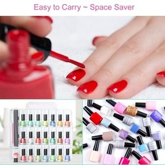 Jiasheng Nail Polish Organizer Case For 48 Bottles Gel Nail Polish Storage