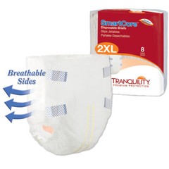 SmartCore Adult Incontinent Brief 2X-Large 60-80in Heavy Absorbency – 8/Pack