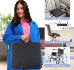 Double Thick Gel Seat Cushion – Breathable Honeycomb Design for Pain Relief