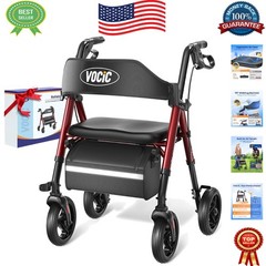 Lightweight Z21 Rollator Walker with 8“ All-Terrain Wheels and Comfortable Seat