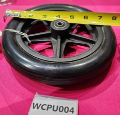 WCPU007 – Wheelchair Walker Wheel Caster Solid Black 8 inch Qty 1 – Used