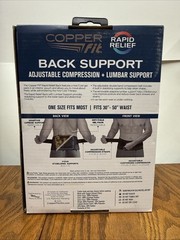 Copper fit Rapid Relief Back Support 3-in-1 Adjustable, Hot/Cold Therapy Gel Pac