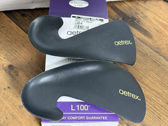 Aetrex Lynco L100 Men’s Black 3/4 Dress Comfort Insoles Size 12 (C)