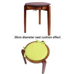 Thickened Sponge Round Chair Pad 30*30CM Washable Circular Chair Cushion With Dr