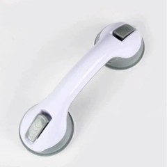 Nail-Free Suction Cup Grab Bar Wall Mounted Glass Door Handle Bathroom Sliding