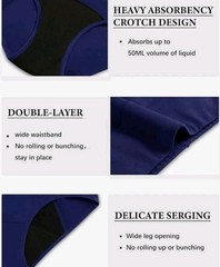 Incontinence Underwear High Absorbency Period Panties XL 3 Pack Free Shipping