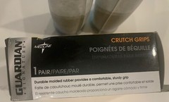 GUARDIAN Signature Crutch Grips – One Pair – 4″ x 1.5″ – Gray – G00017 Midline