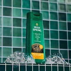 Irish Spring 5 In 1 Moisturizing Body Wash For Men Shampoo Conditioner Body And