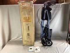 Able Life Space Saving Lightweight Folding Rollator in Cobalt Blue 4250-CB
