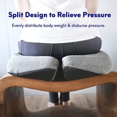 Cushion Lab Patented Pressure Relief Seat Cushion for Long Sitting Hours on O…